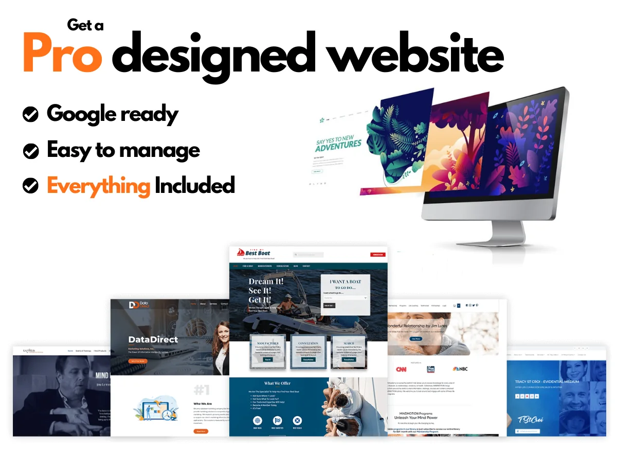 Responsive healthcare website displayed on desktop, tablet and mobile devices